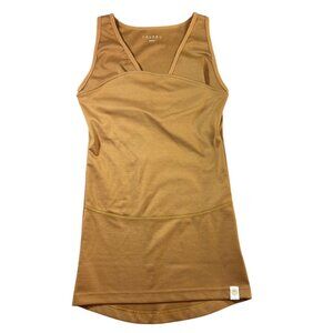 Lalabu Soothe Tank Top For Moms Small Camel Brown Babywearing Snuggle Shirt